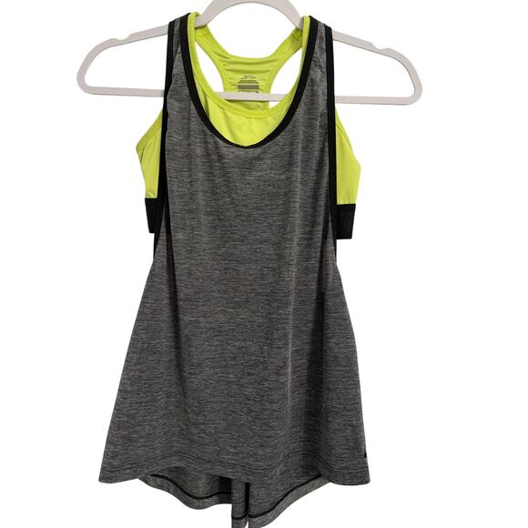 Nike Dri Fit Women's S Athletic Racerback Built In Bra Tank Top Neon Running - Picture 1 of 11